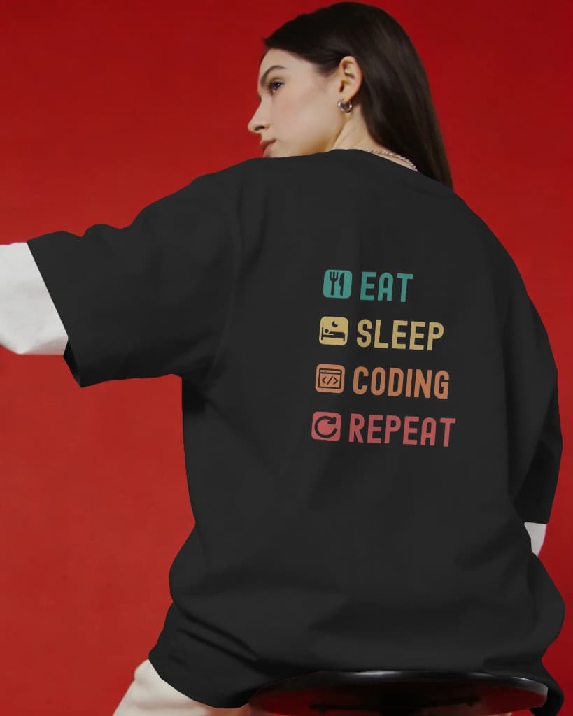 Eat Sleep Coding Repeat — DEBUG Tee
