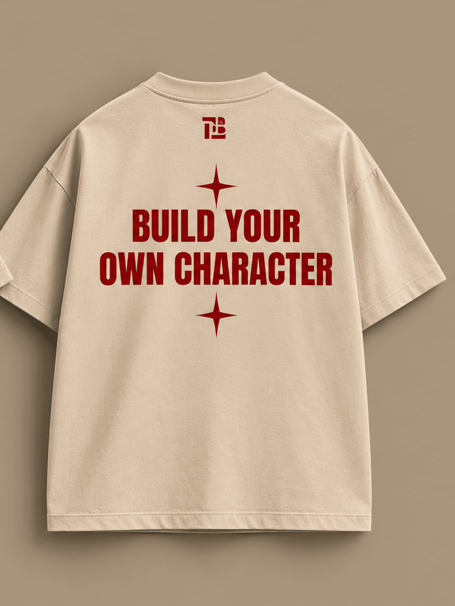 DEBUG BUILD YOUR OWN CHARACTER T-Shirt — Beige alternative view