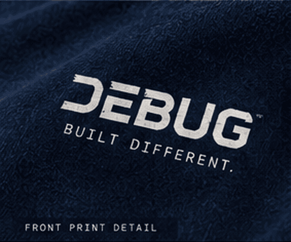 DEBUG Digital Escape Oversized T-Shirt — Washed Navy 4