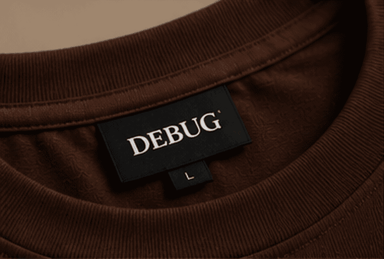 DEBUG NOTHING ORDINARY Oversized T-Shirt — Brown 3