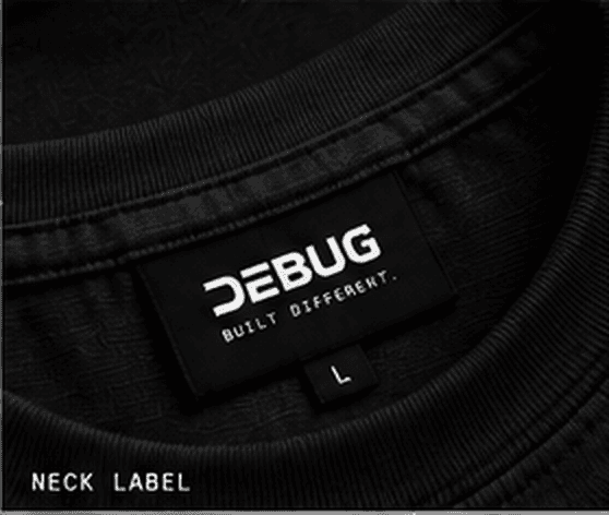 DEBUG Built Different Oversized T-Shirt — Black 4